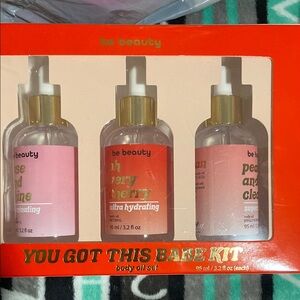 Be Beauty Body Oil Set - Pink and Gold